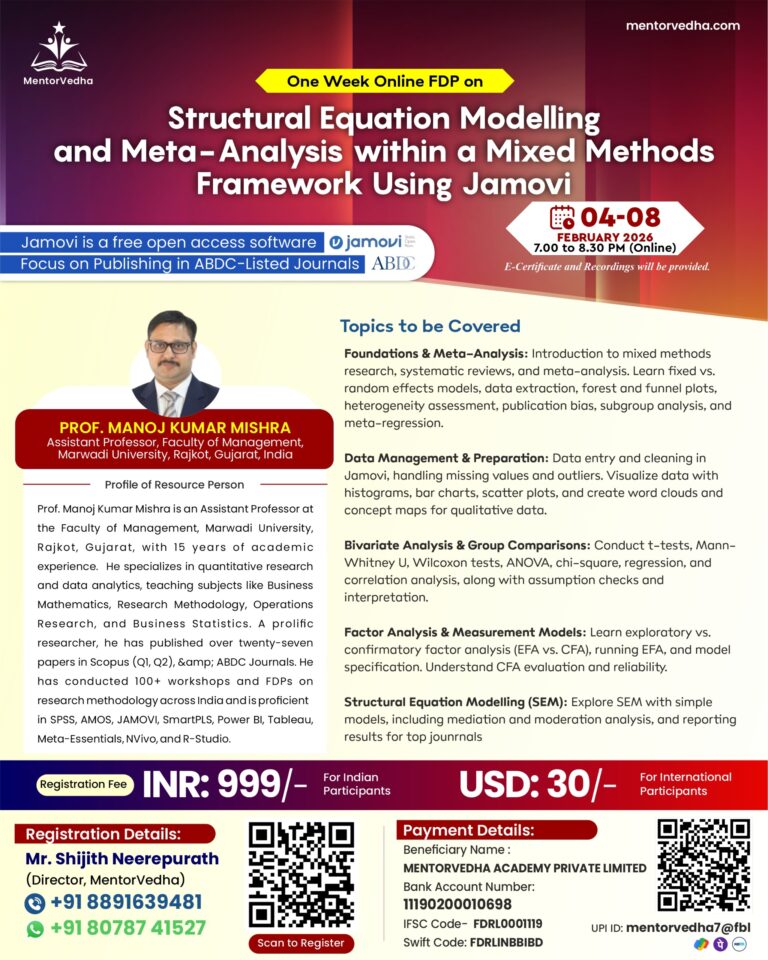 MentorVedha Workshop Poster